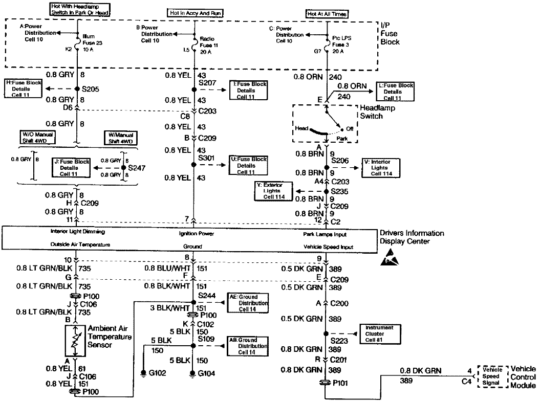 1997 Overhead Consol Wiring Diagram - Blazer Forum - Chevy Blazer Forums